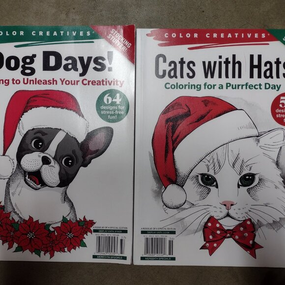 2 New Color Creatives Books, Christmas Dogs and Cats - Picture 14 of 14